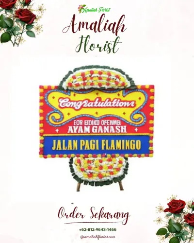 Bunga Papan Congratulation di Girikerto